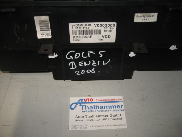 VW Tacho Kombiinstrument 1K0920853F – Bild 4
