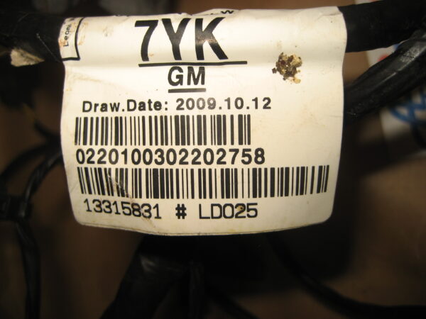 Opel Astra J 2012 Kabelbaum Kabelsatz 13315831 – Bild 3