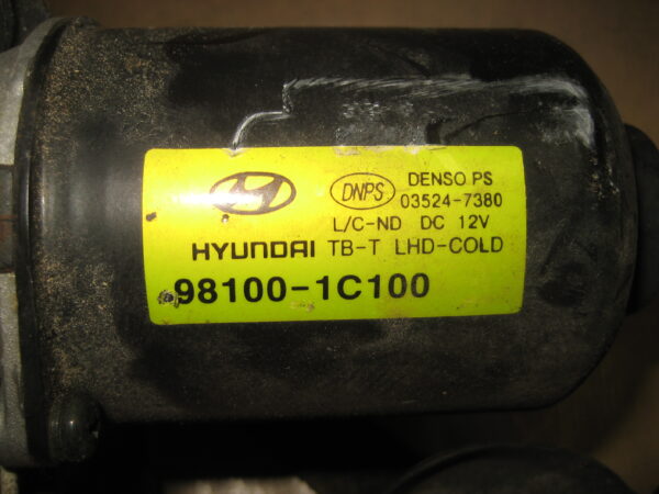Hyundai Getz 2006 Wischermotor vorne mit Gestänge 981001C100 – Bild 4
