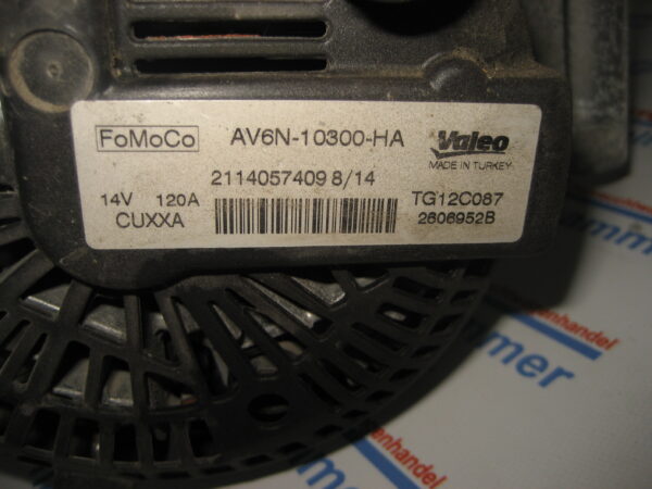Ford Fiesta Lichtmaschine AV6N10300HA – Bild 3