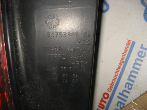 Lancia Y Heckleuchte links 51753385 – Bild 3