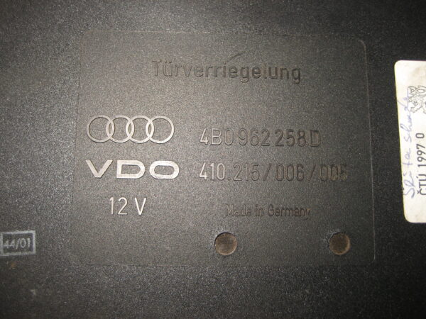 Komfortsteuergerät Audi Türverriegelung 4B0 962 258D