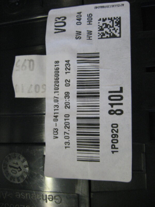 Seat BJ 2010 Tacho 1P0920810L – Bild 4