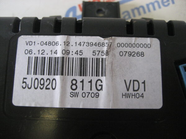 Skoda Fabia Tachoeinheit/Kombiinstrument 5J0920811G – Bild 4
