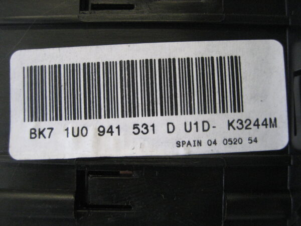 Skoda Fabia BK71U0941531D Lichtschalter/Schalter für Licht – Bild 2