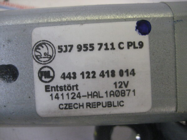 Skoda Fabia 5J7955711C Scheibenwischermotor hinten/Heckscheibenwischermotor – Bild 2