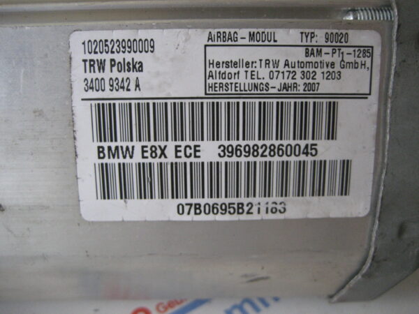 BMW 1er, 118d E87, 396982860045 Beifahrerairbag/Airbag rechts – Bild 3