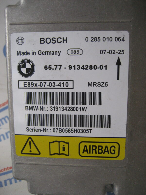 BMW 1er, 118d E87, 65779134280 AIRBAG Steuergerät – Bild 2