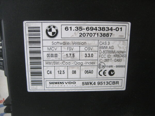 BMW 1er, 118d E87, 61356943834 Komfortsteuergerät/Steuergerät für Wegfahrsperre – Bild 3