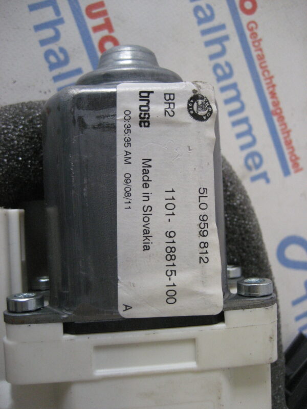 Skoda Yeti 2011, 5L0959811 Fensterheber Motor Links Hinten – Bild 2