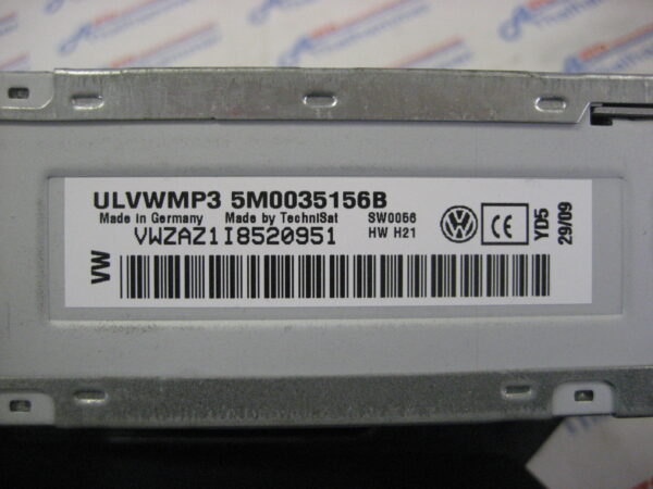 VW Polo 6R 2014, 5M0035156B Radio/Multimedia Audiosystem – Bild 5