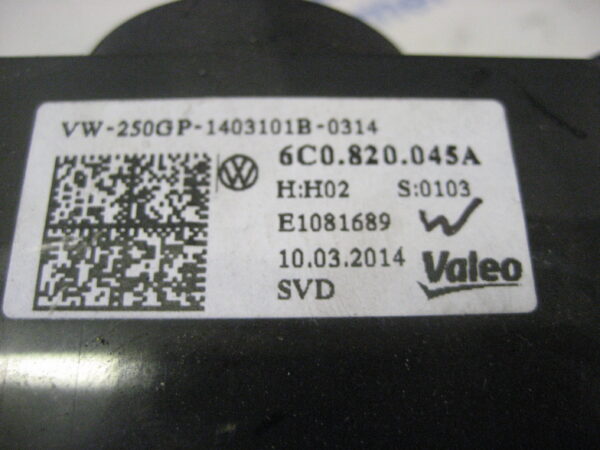 VW Polo 6R 2014, 6C0820045A Steuergerät, Bedienelement  für Klima und Heizung – Bild 6