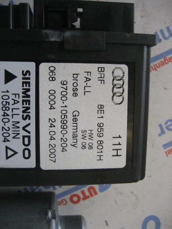 Audi A4 Avant 2007, 8E1959801H elektrischer Fensterheber Motor Vorne Links – Bild 3