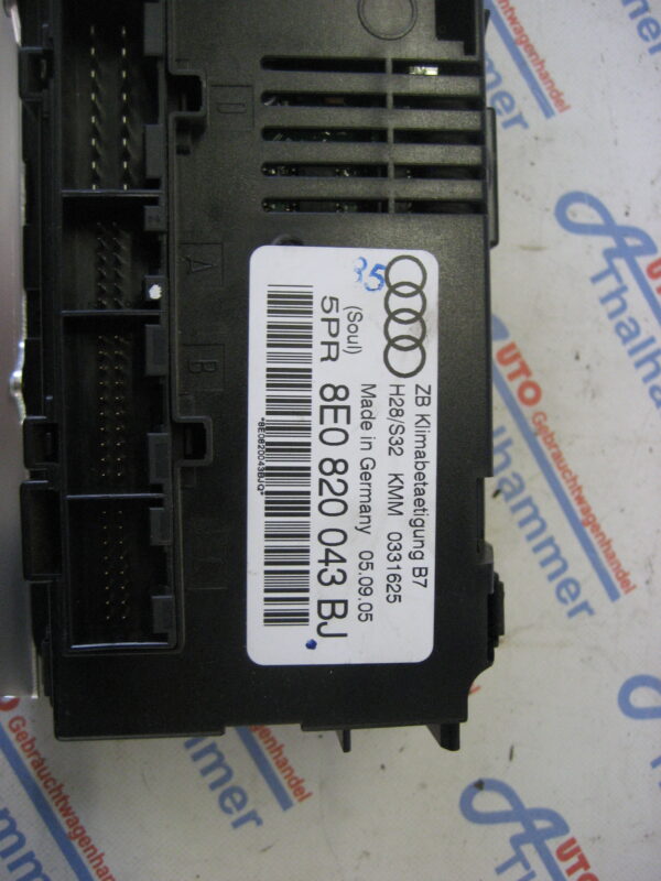 Audi A4 Avant 2007 8E0820043BM Klimabedieneinheit – Bild 2